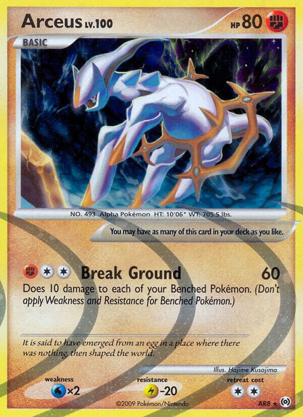 Arceus AR8 card from Arceus