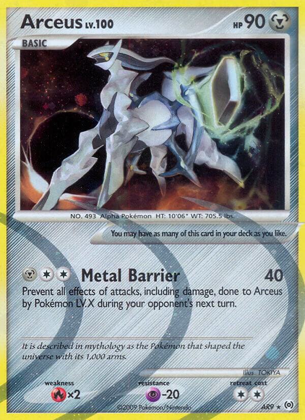 Arceus AR9 card from Arceus