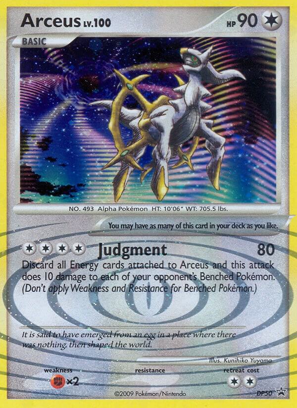 Arceus DP50 card from Diamond and Pearl Promos
