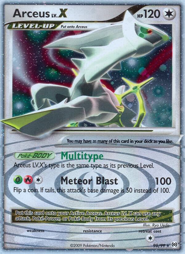 Arceus Lv.X (95) 95/99 card from Arceus