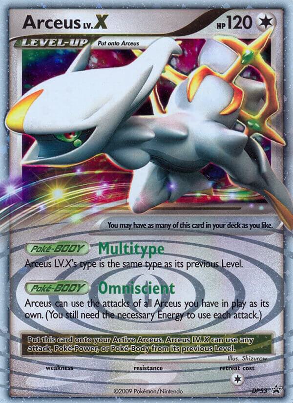 Arceus LV.X DP53 card from Diamond and Pearl Promos
