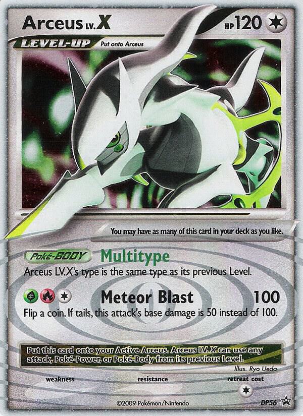 Arceus LV.X DP56 card from Diamond and Pearl Promos