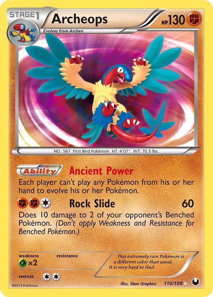 Archeops 110/108 card from Dark Explorers