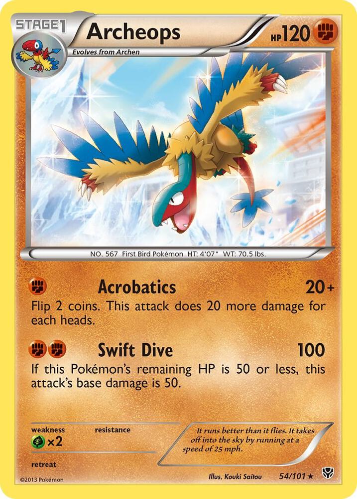 Archeops 54/101 card from Plasma Blast