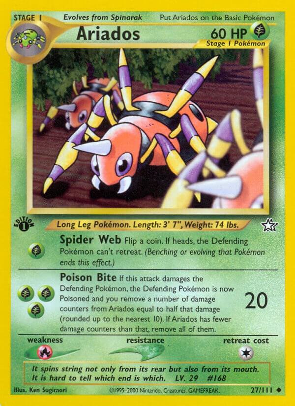 Ariados 027/111 card from Neo Genesis