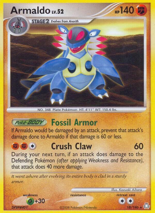 Armaldo 18/146 card from Legends Awakened