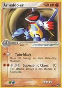 Armaldo ex (Non-Holo) 016/017 card from POP Series 1