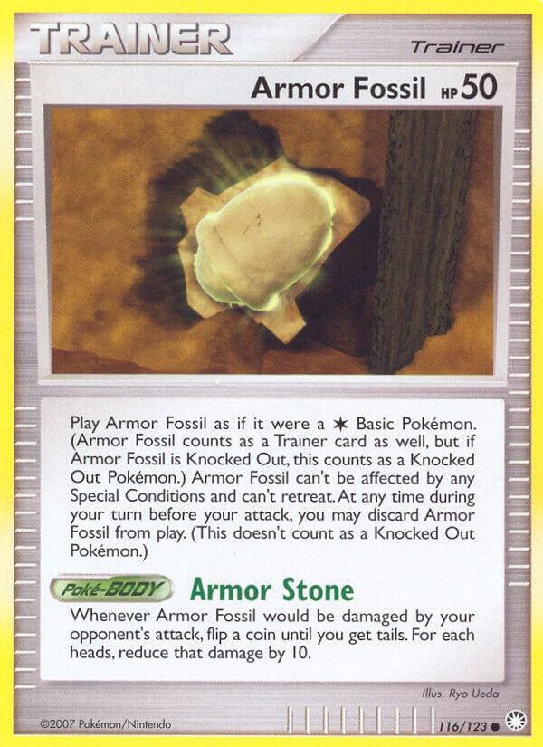 Armor Fossil 116/123 card from Mysterious Treasures