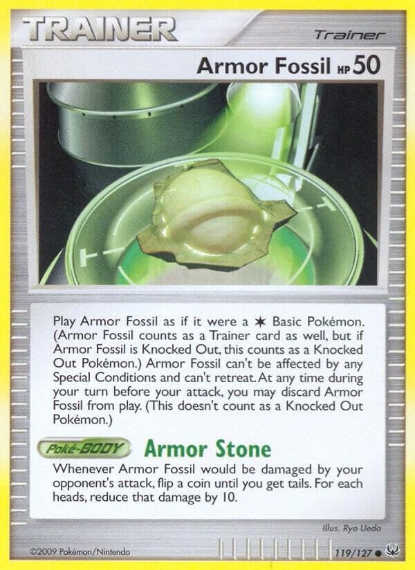 Armor Fossil 119/127 card from Platinum