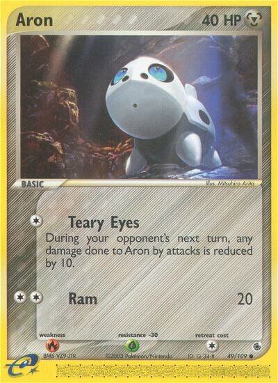 Aron 49/109 card from Ruby and Sapphire