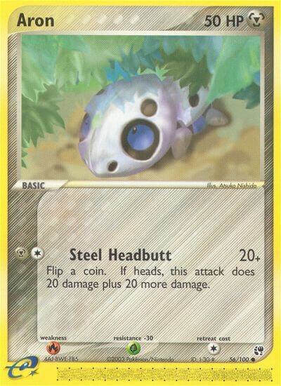 Aron 56/100 card from Sandstorm