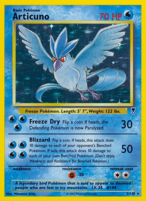 Articuno 002/110 card from Legendary Collection
