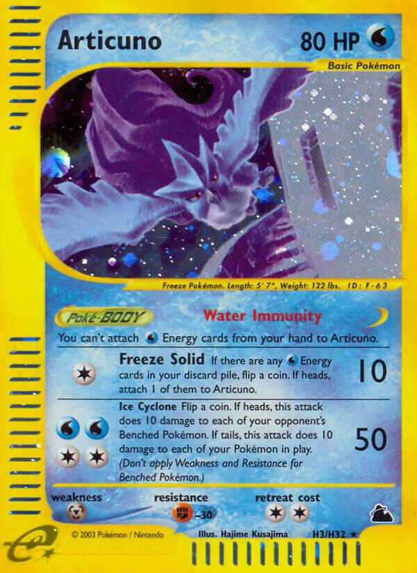 Articuno (H3) H03/H32 card from Skyridge