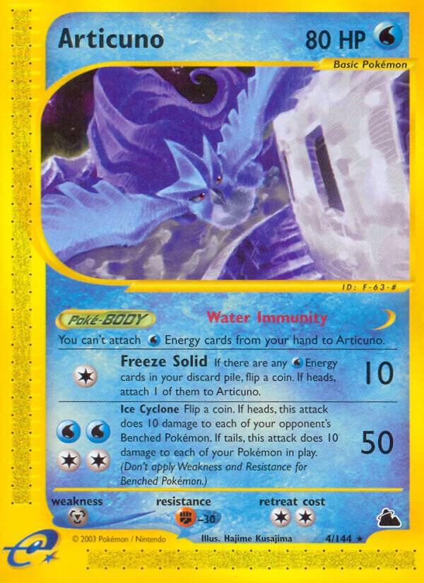 Articuno (4) 004/144 card from Skyridge