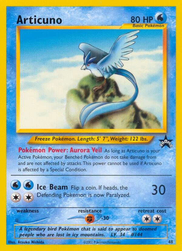 Articuno (48) 48/53 card from WoTC Promo