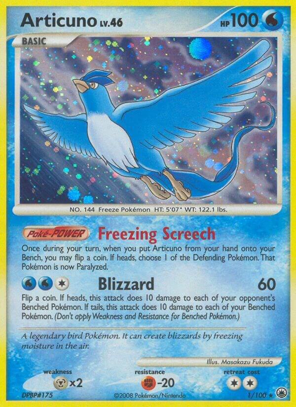 Articuno 1/100 card from Majestic Dawn