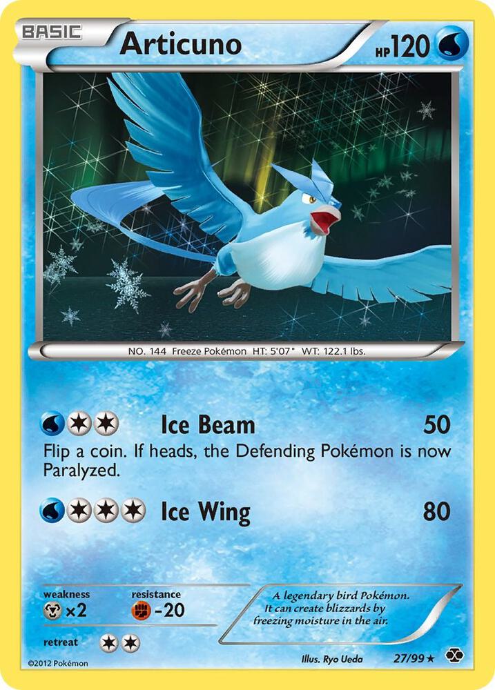 Articuno 27/99 card from Next Destinies