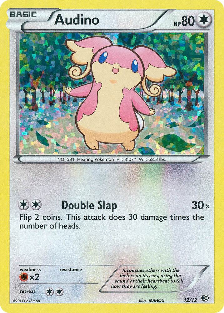 Audino - 12/12 012/012 card from McDonald's Promos 2011