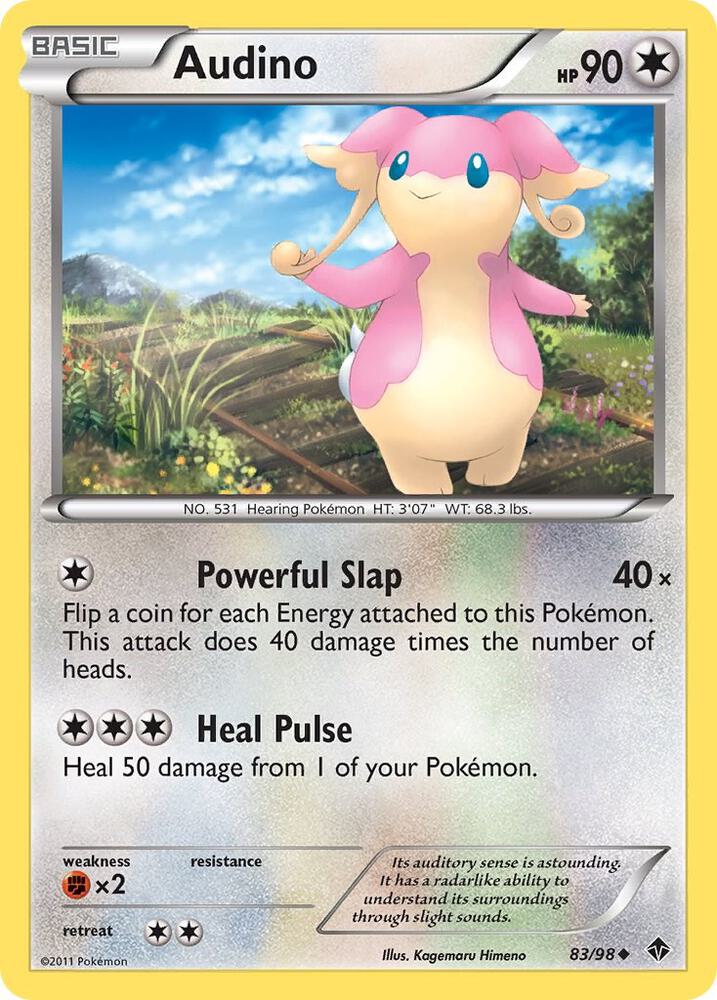 Audino 83/98 card from Emerging Powers
