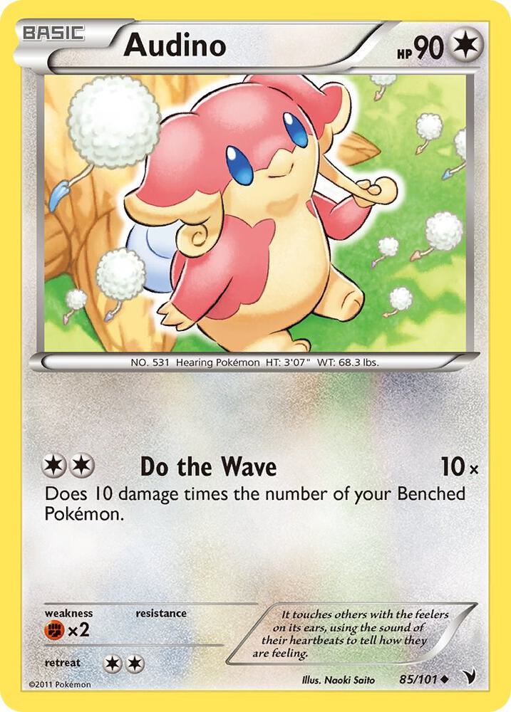 Audino 85/101 card from Noble Victories