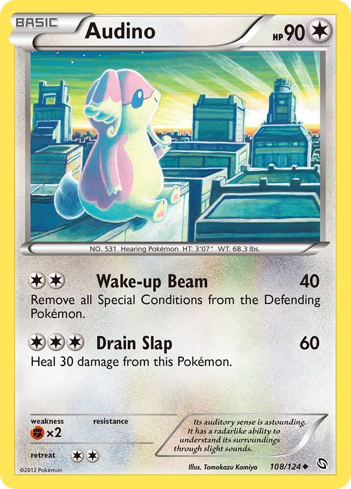 Audino 108/124 card from Dragons Exalted