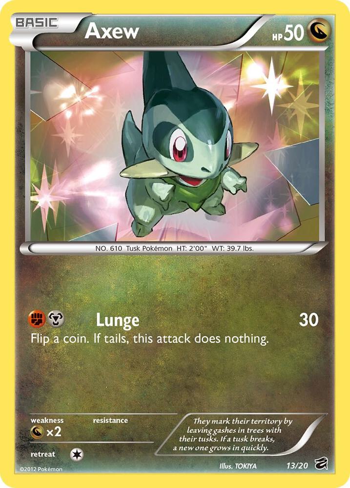 Axew (13) 13/20 card from Dragon Vault