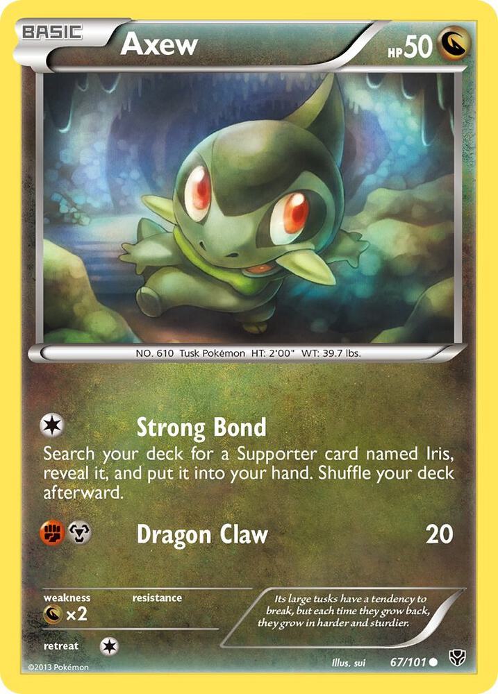 Axew 67/101 card from Plasma Blast