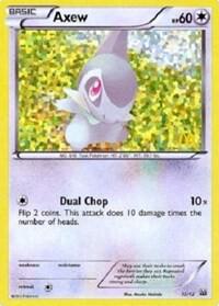 Axew - 12/12 012/012 card from McDonald's Promos 2012