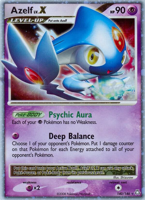 Azelf LV.X 140/146 card from Legends Awakened