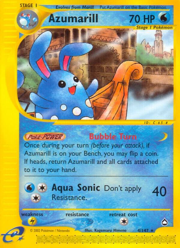Azumarill 004/147 card from Aquapolis
