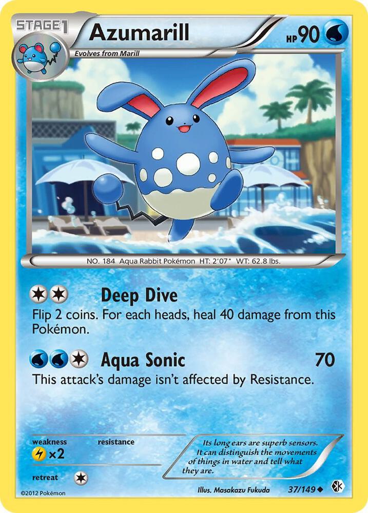Azumarill 37/149 card from Boundaries Crossed