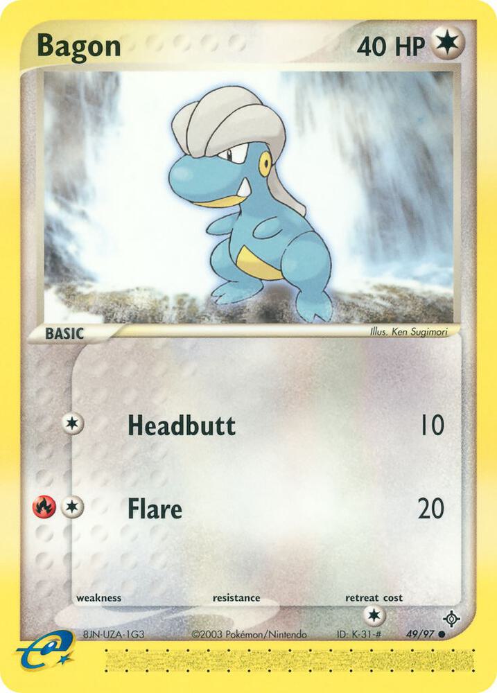 Bagon 49/97 card from Dragon