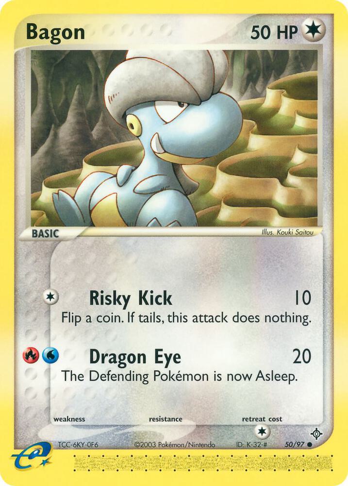 Bagon 50/97 card from Dragon