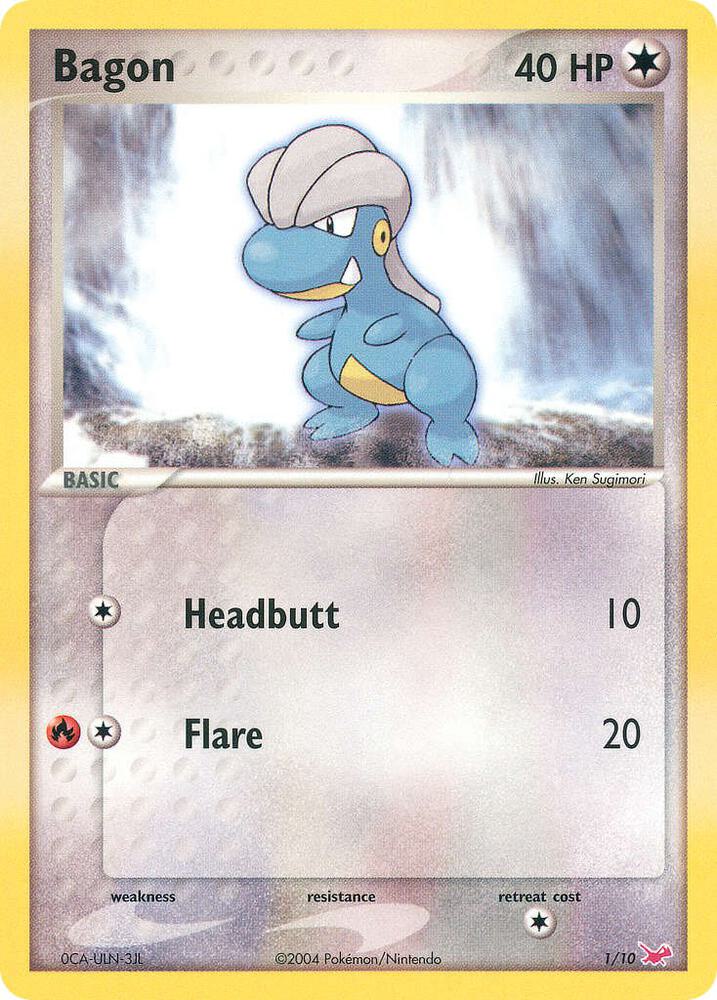 Bagon 1/10 card from EX Trainer Kit 1: Latias & Latios