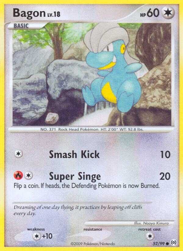 Bagon 52/99 card from Arceus