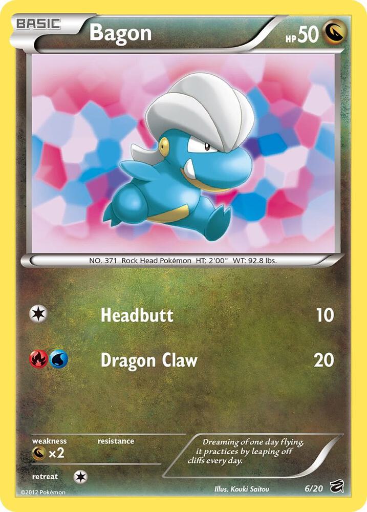 Bagon 6/20 card from Dragon Vault
