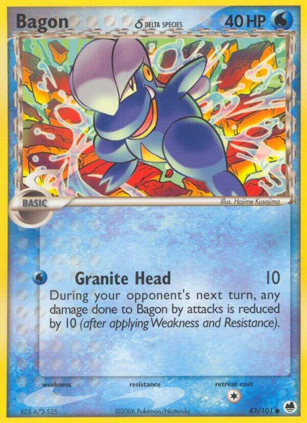 Bagon (Delta Species) 43/101 card from Dragon Frontiers