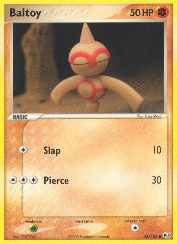Baltoy 43/106 card from Emerald