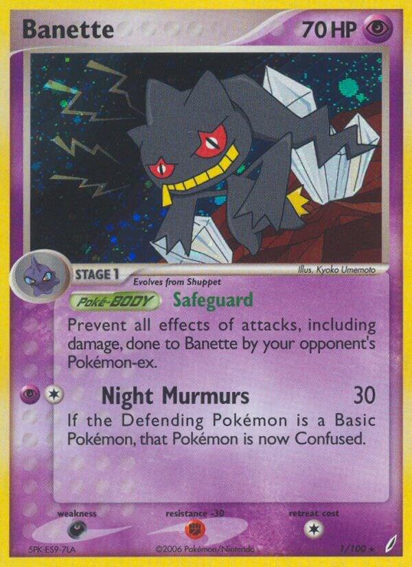 Banette 1/100 card from Crystal Guardians
