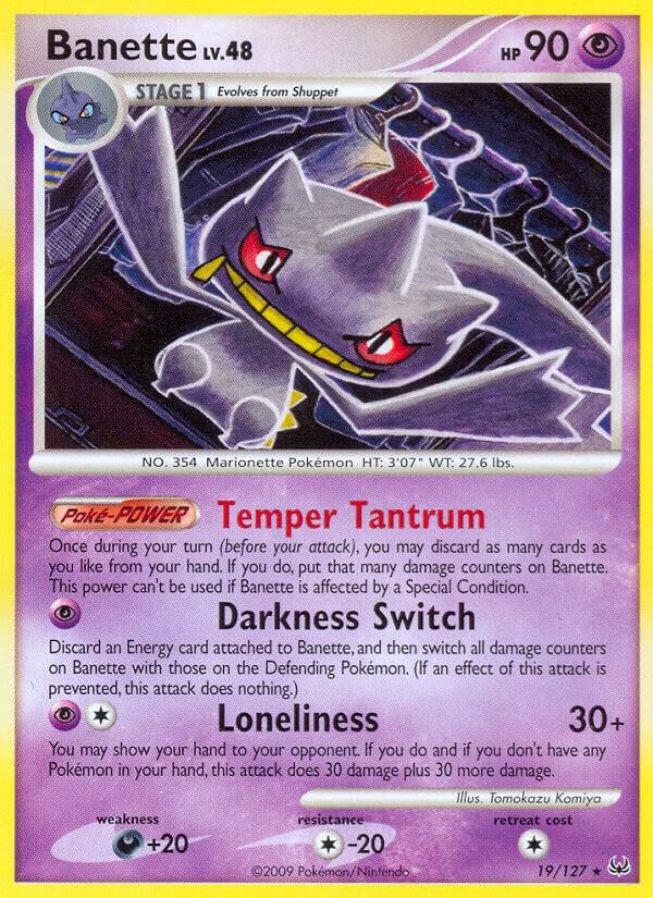 Banette 19/127 card from Platinum
