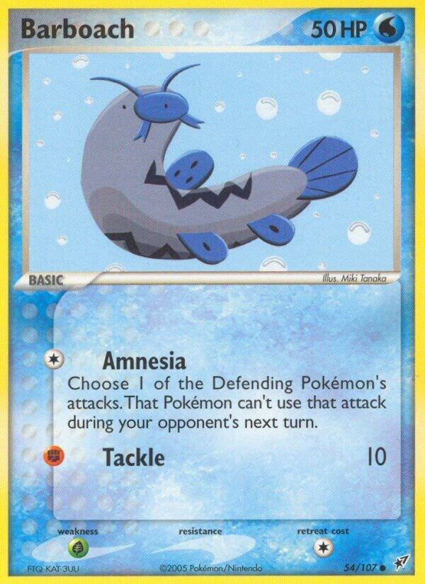 Barboach 54/107 card from Deoxys