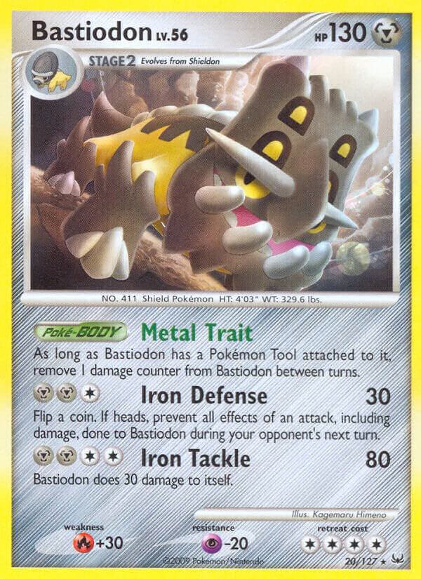 Bastiodon 20/127 card from Platinum