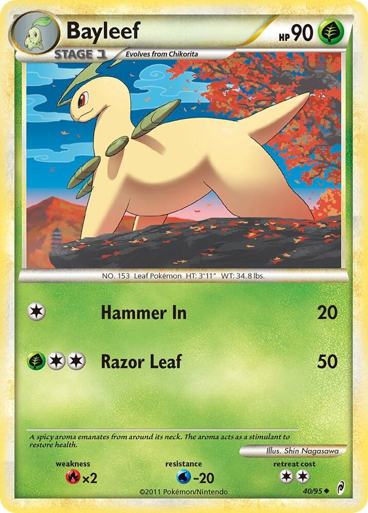 Bayleef 40/95 card from Call of Legends