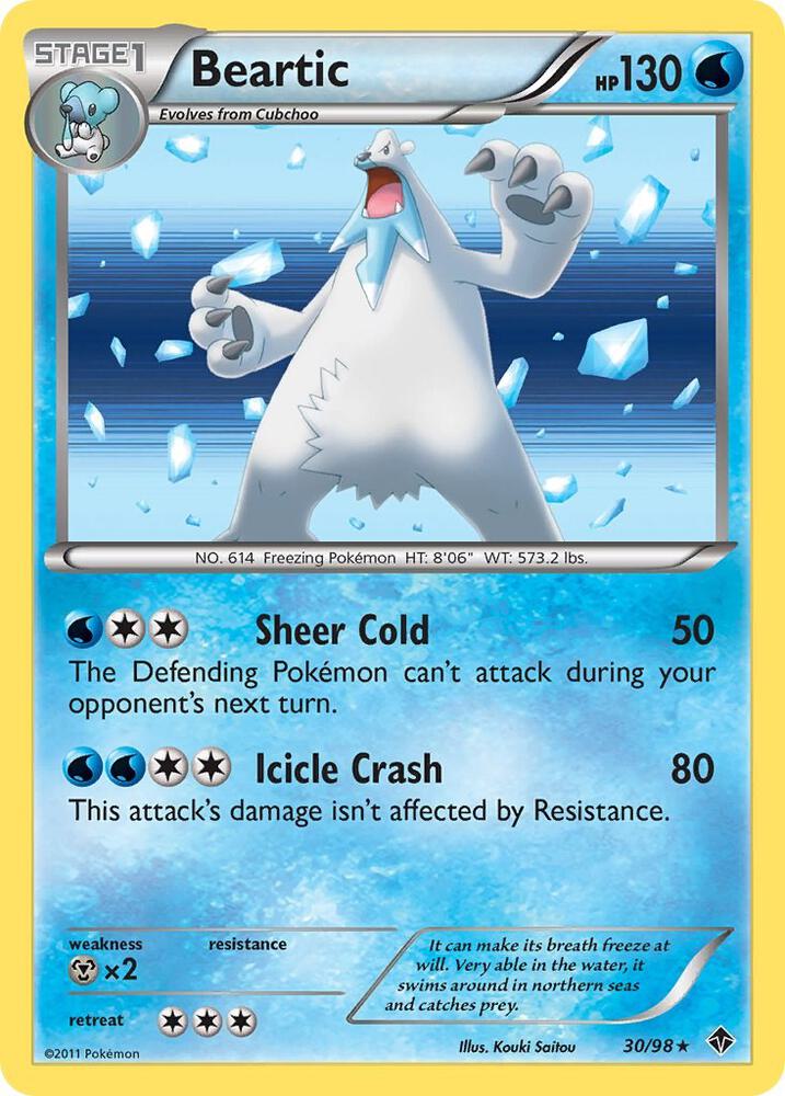 Beartic (30) 30/98 card from Emerging Powers