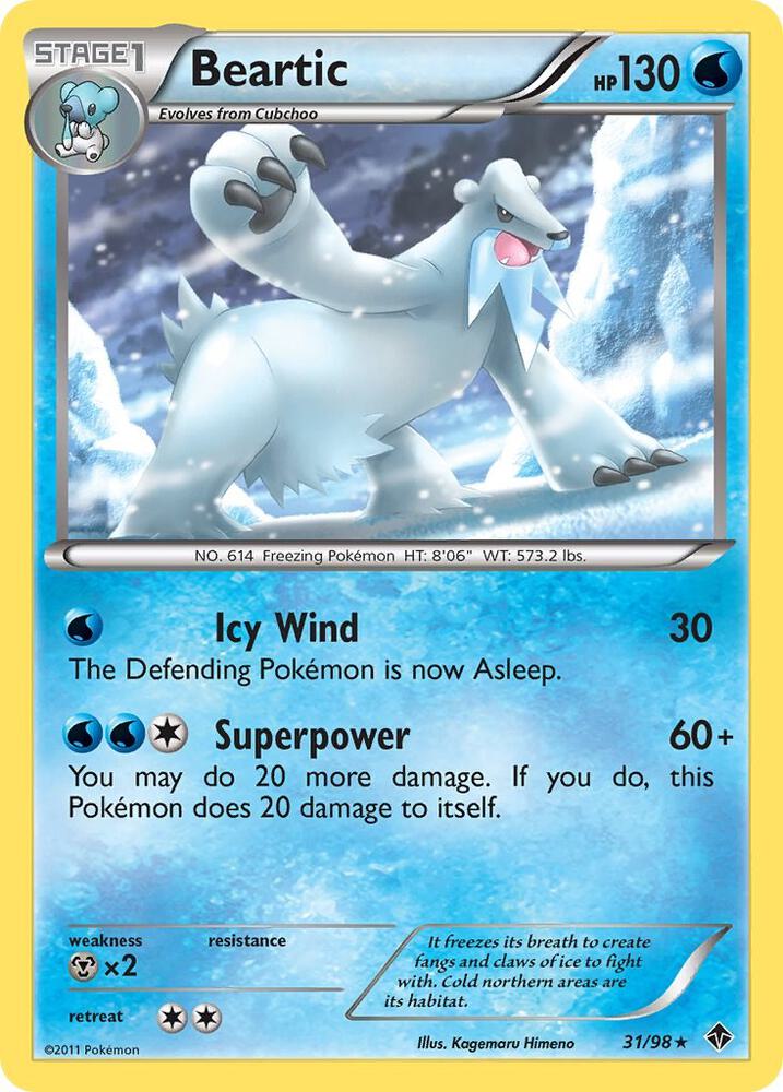 Beartic (31) 31/98 card from Emerging Powers