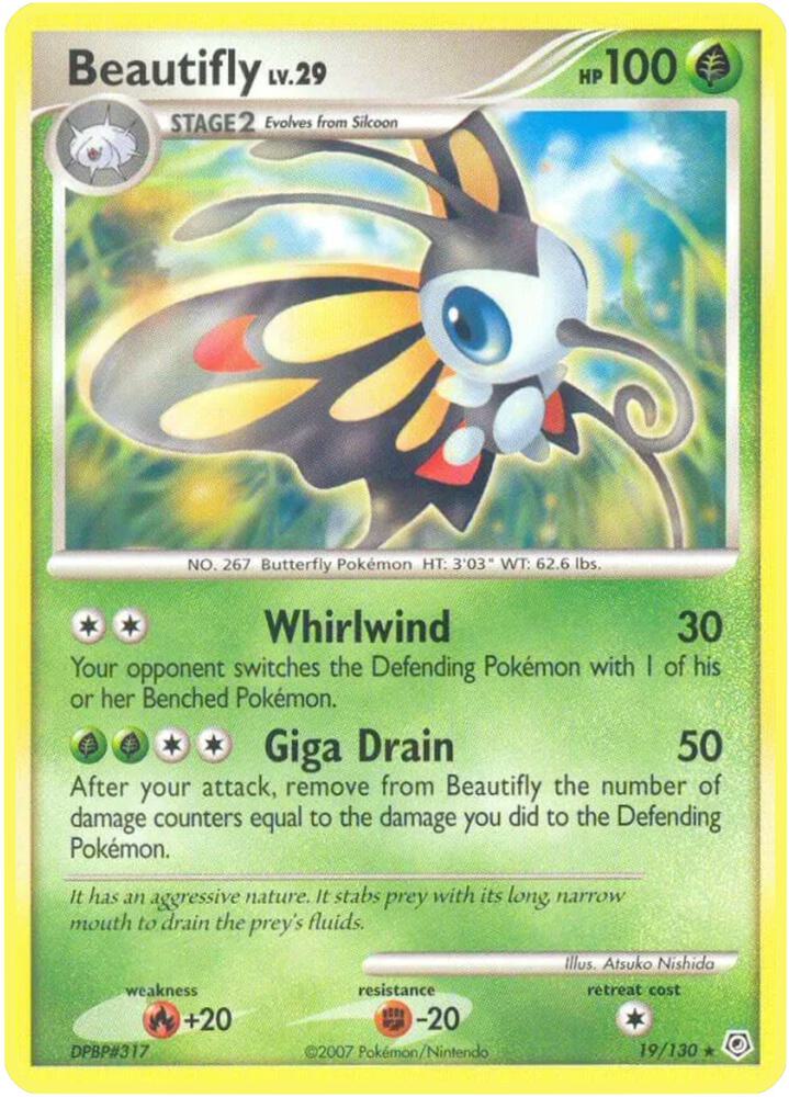 Beautifly 19/130 card from Diamond and Pearl