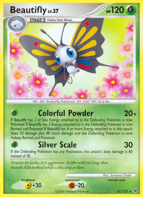 Beautifly 21/127 card from Platinum