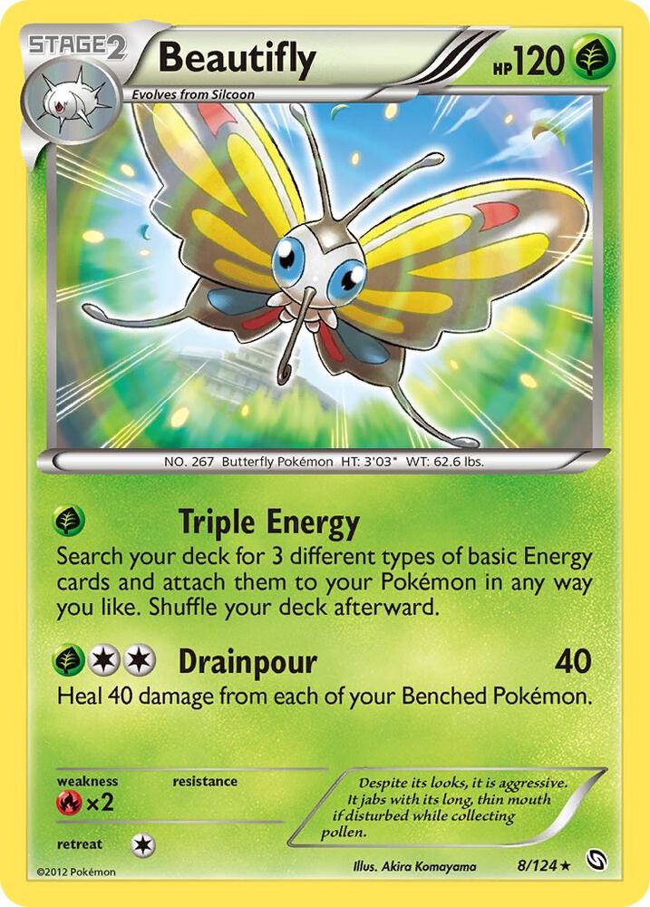 Beautifly 8/124 card from Dragons Exalted