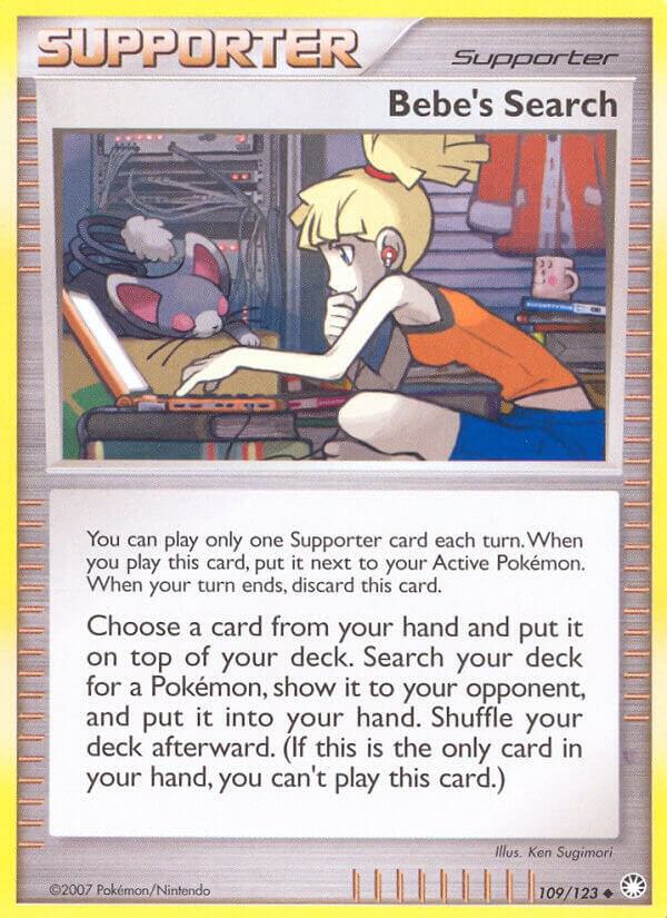 Bebe's Search 109/123 card from Mysterious Treasures