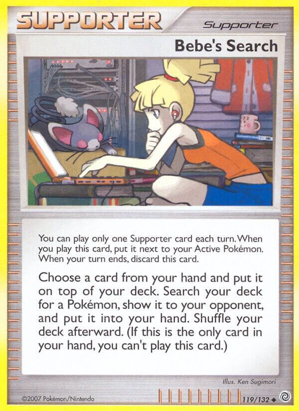 Bebe's Search 119/132 card from Secret Wonders